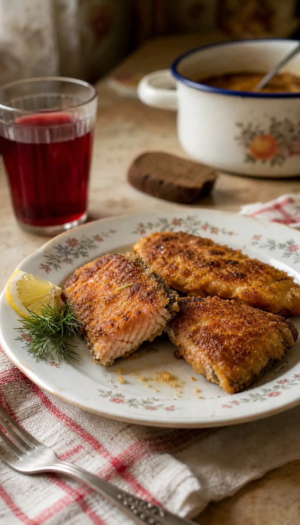Форель в лимонной панировке