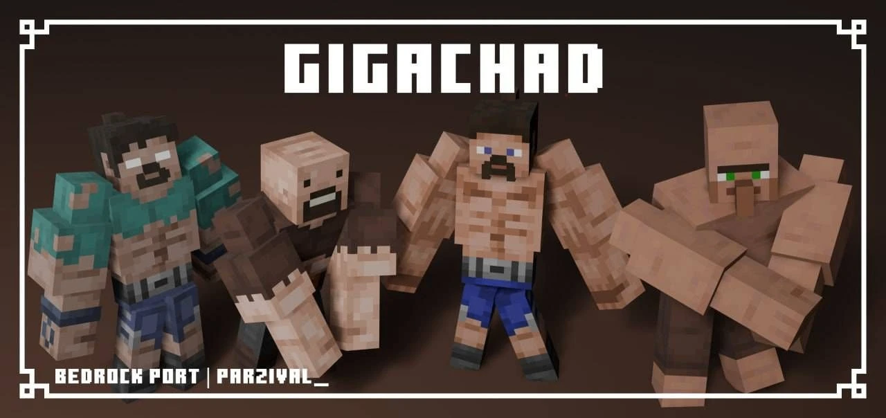 Ресурспак Gigachad

Это дополнение изменяет Железного Голема на различные версии GigaChad при переим