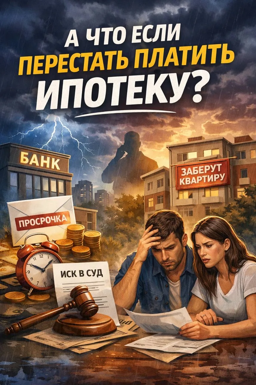 ❗️А что, если перестать платить ипотеку?

Многие думают: «Ну подумаешь, задержу платеж на пару дней…