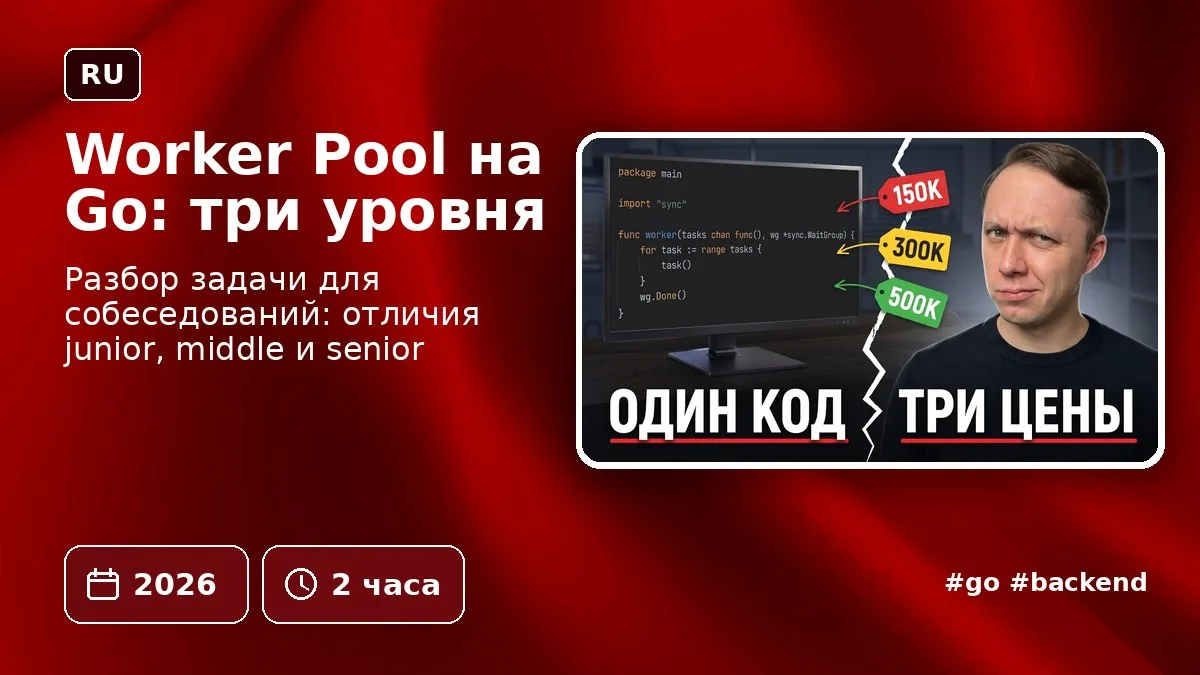 Worker Pool на Go: три уровня