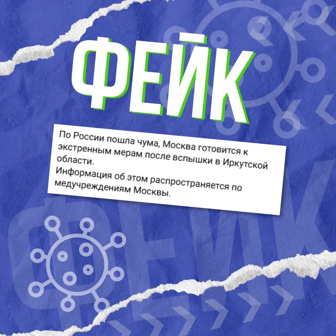 В соцсетях распространяются слухи о вспышке чумы в России и карантине в Москве. Это фейк.