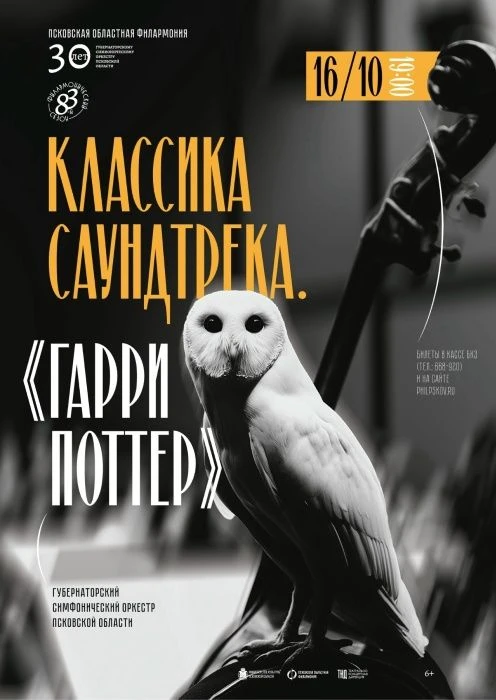 Концерт «Классика саундтрека. «Гарри Поттер» состоится в Пскове 16 октября в БКЗ филарм...