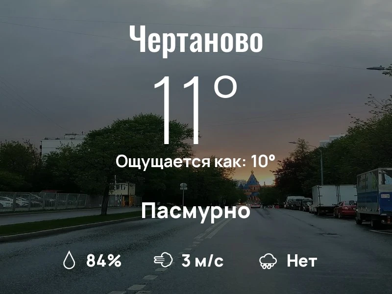 Что с погодой в Чертаново?