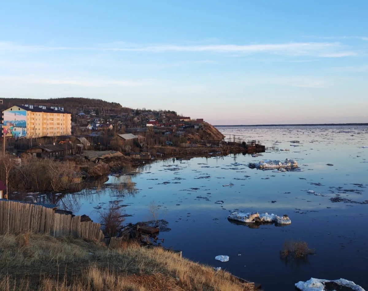 🌊Уровень воды на гидрологическом посту на р. Лена в Кобяйском улусе на 22 мая 

🔺У с. Батамай сред