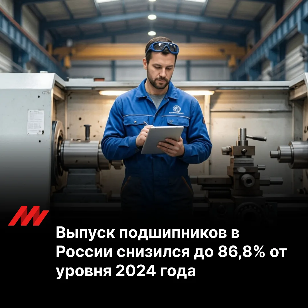 Росстат: выпуск подшипников в РФ упал на 13,2%. Что это значит для закупщика