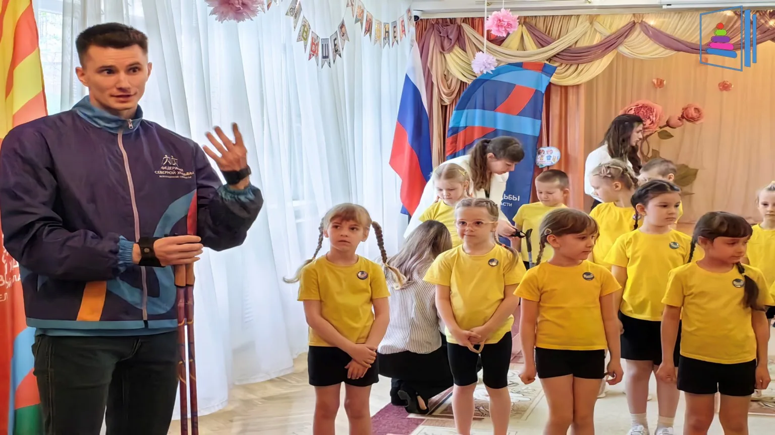 🌿 Юные белгородцы встали на «крылья» северной ходьбы!  Воспитанники семи детских садов Белгорода (№ 