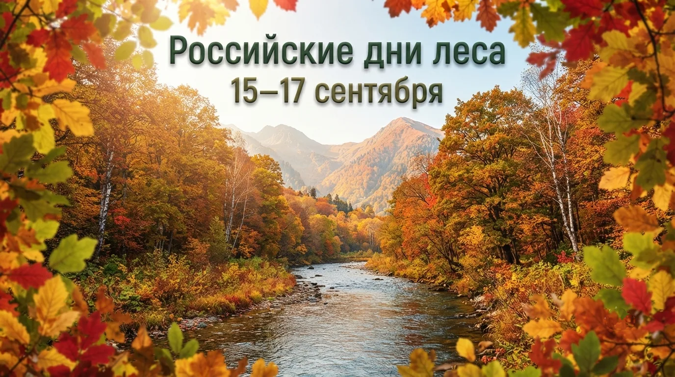 🌲 Российские дни леса — 15–17 сентября! Повод пойти в лес с детьми.