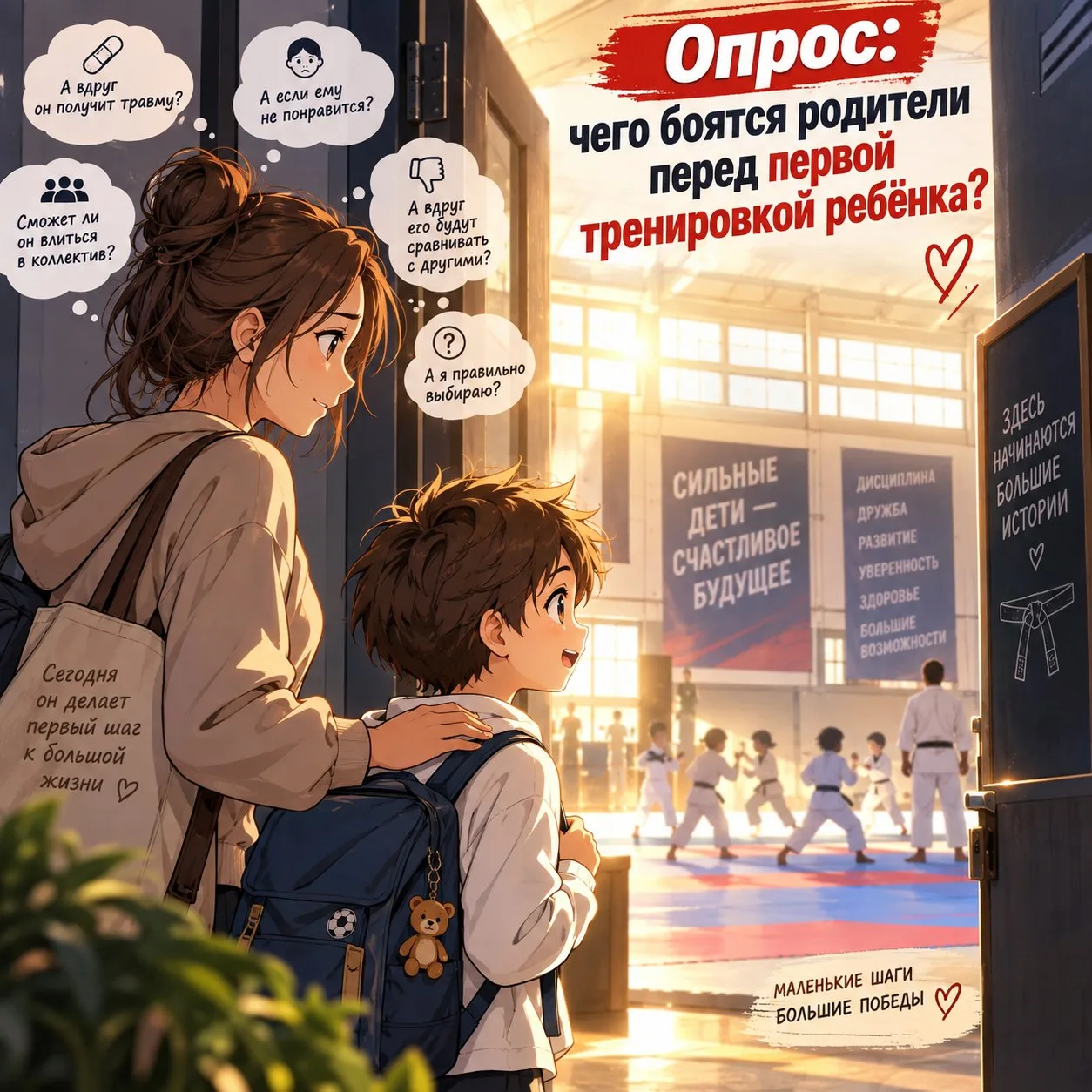 Опрос — чего боятся родители перед первой тренировкой