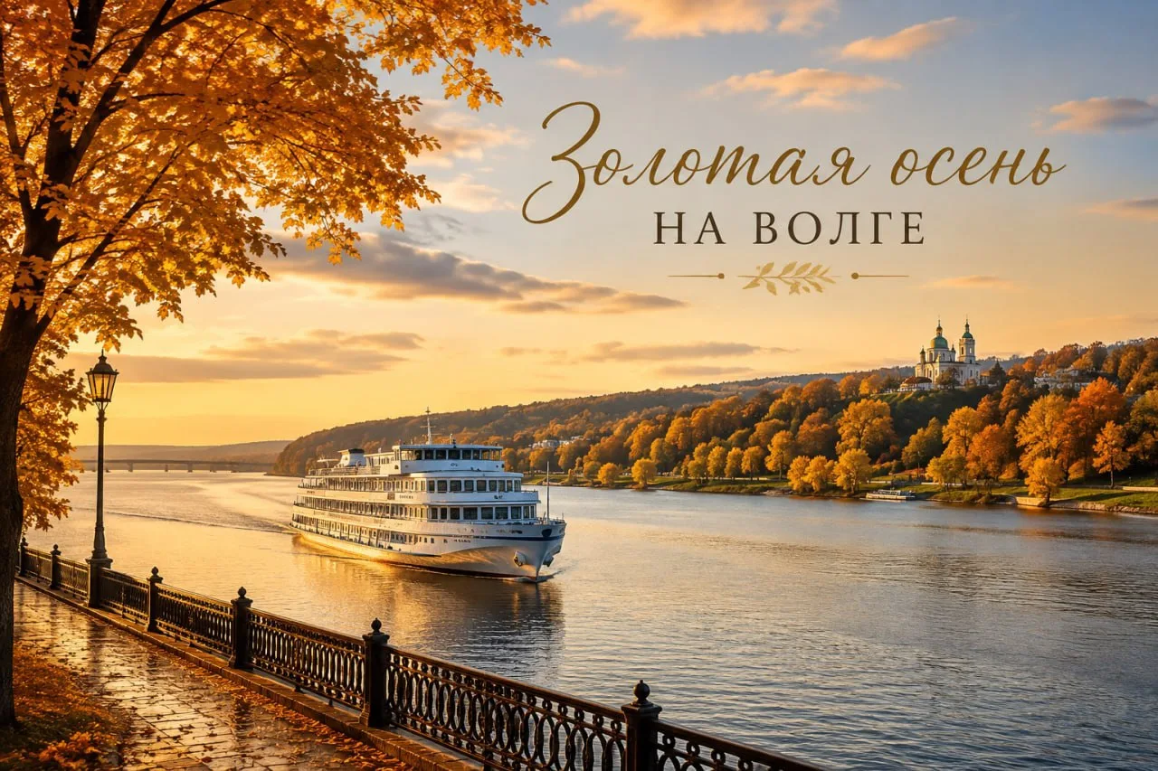 Встречаем осень в России с палубы речного теплохода 🍂
