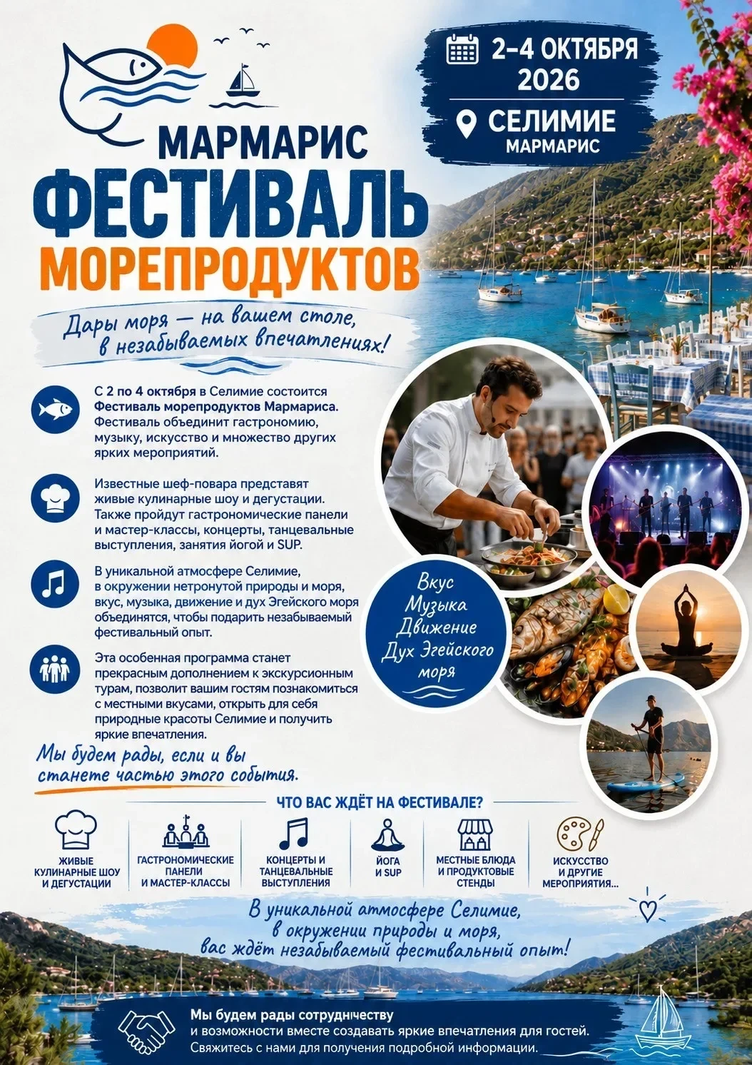 🦐 ФЕСТИВАЛЬ МОРЕПРОДУКТОВ В МАРМАРИСЕ! С ВЫЛЕТОМ ИЗ ЕКАТЕРИНБУРГА!🦐