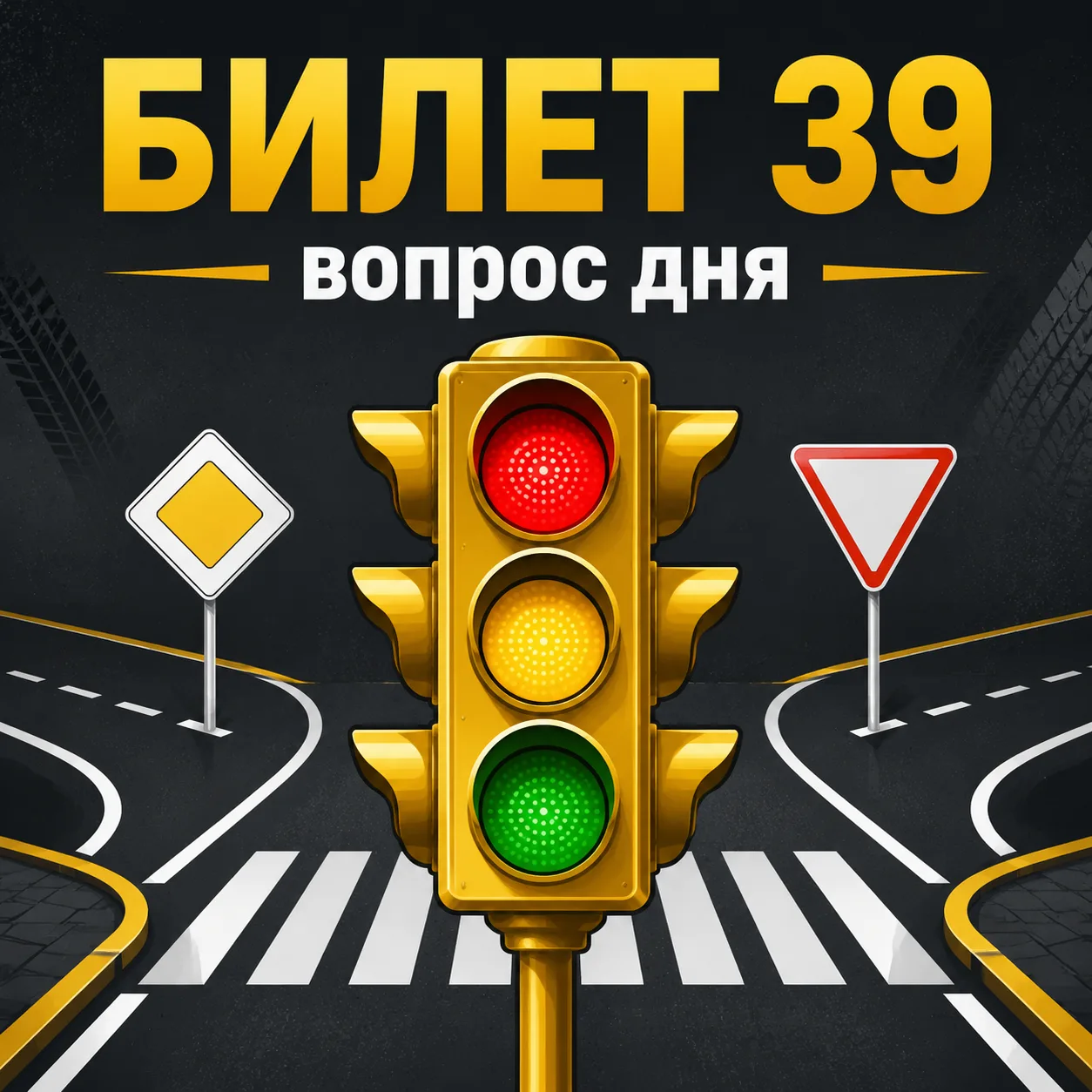 🚦 Вопрос из билета 39