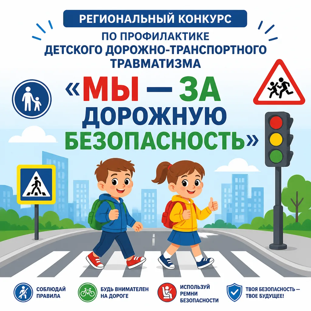 Не забудь принять участие в Региональном конкурсе по профилактике детского дорожно-тран...