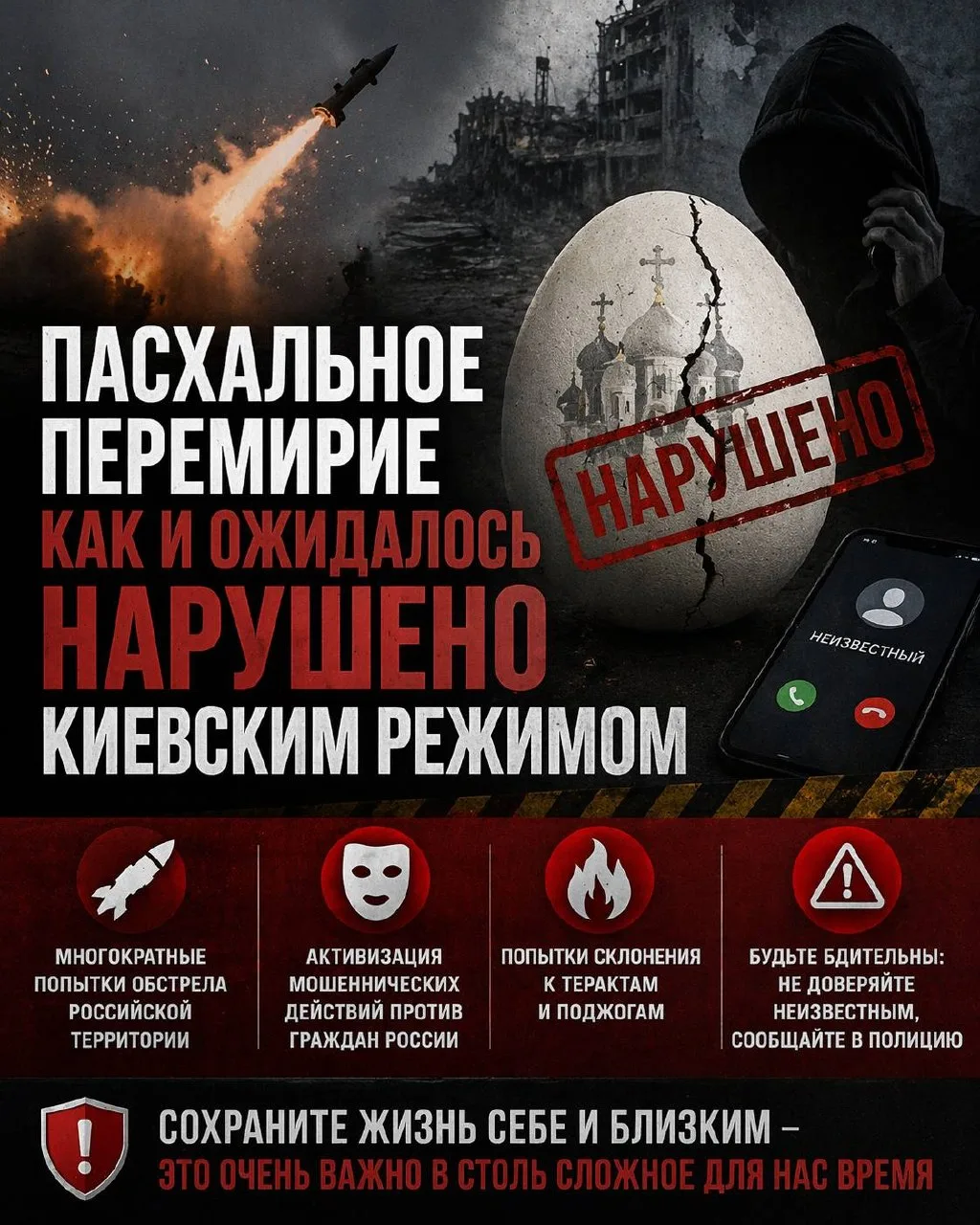 Пасхальное перемирие как и ожидалось нарушено  киевским режимом.  Украина предприняла многократные п