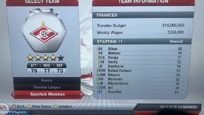 🎮🎮 Помните как выглядел режим карьеры за «Спартак» в FIFA 13?  📲 Дублируем новости в MAX 🖥
