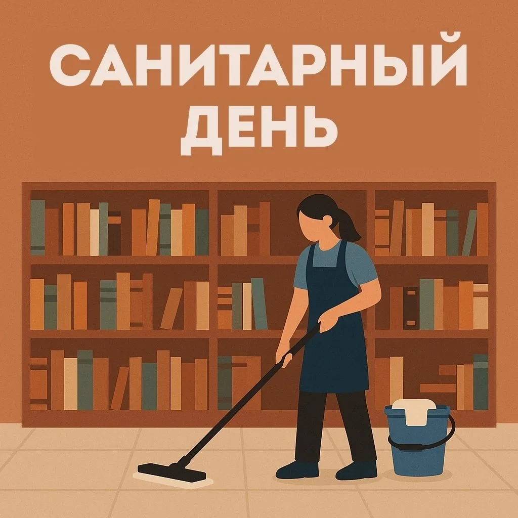 Друзья, завтра в библиотеке санитарный день️!
