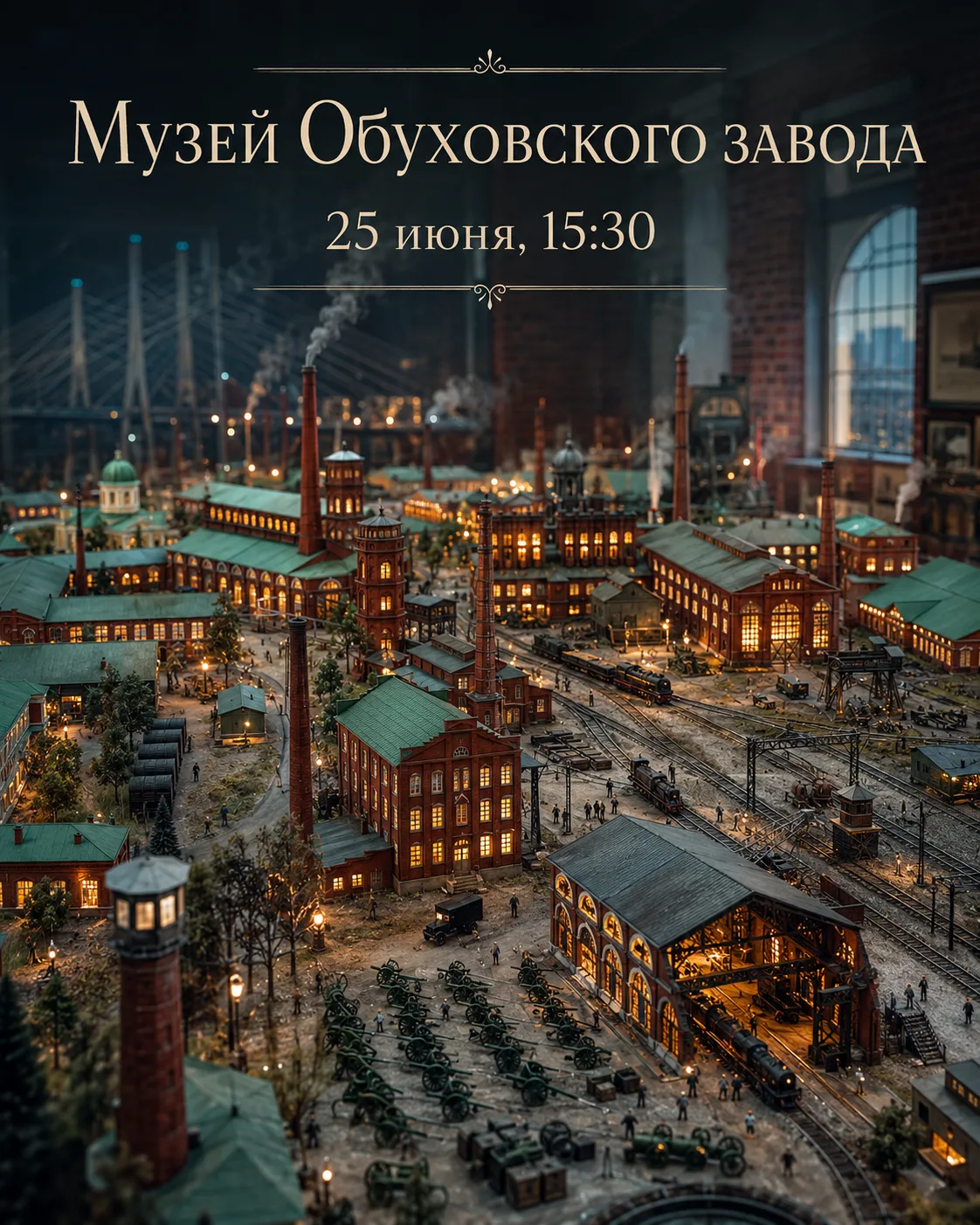 🏭 Экскурсия в музей Обуховского завода
👤 Экскурсовод - сотрудник музея

🗓 Дата и время проведения