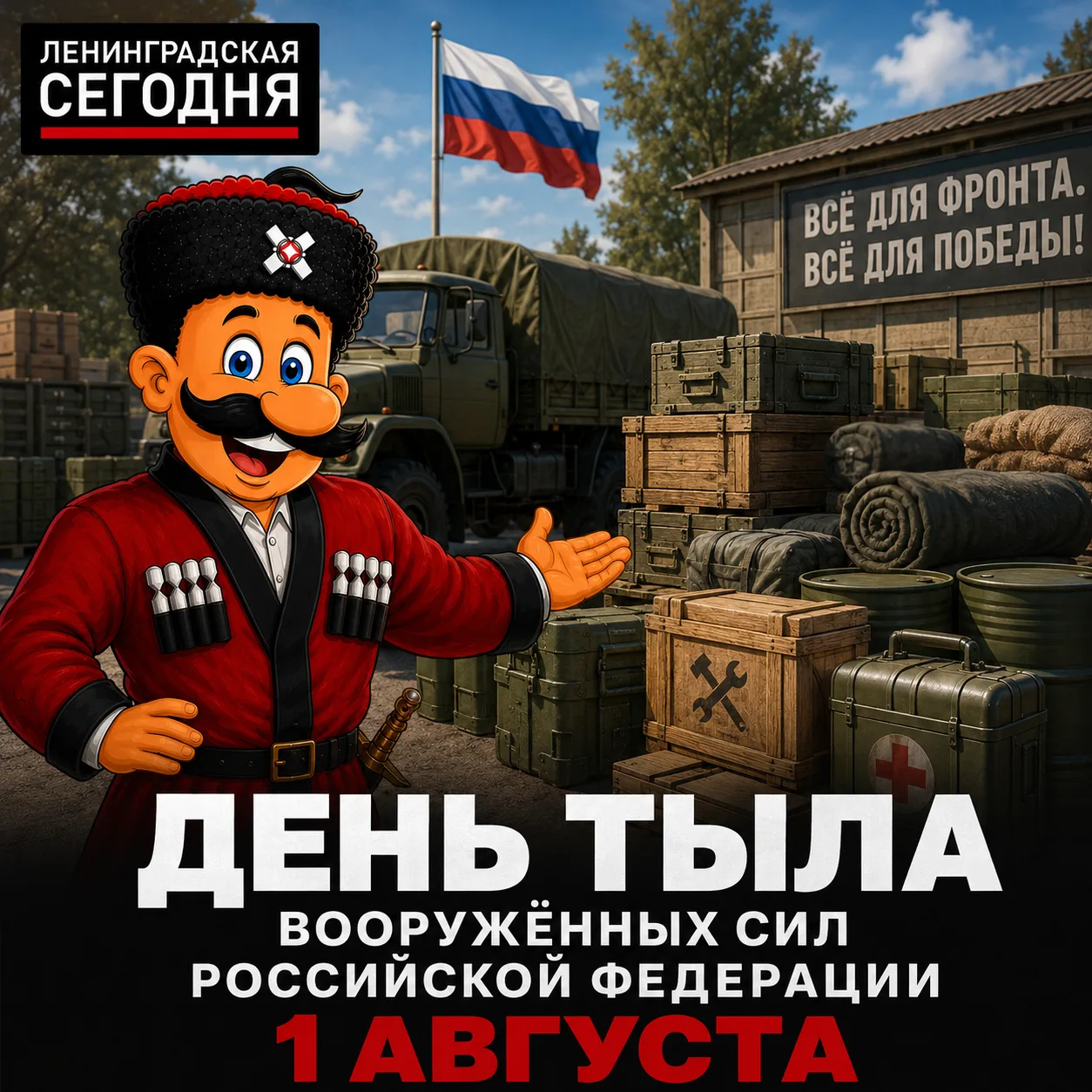 🎖 Сегодня — День Тыла Вооружённых Сил России

1 августа в России отмечается памятный день — День Ты