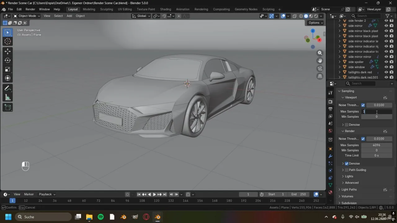 Realistic 3D Car Creation In Blender