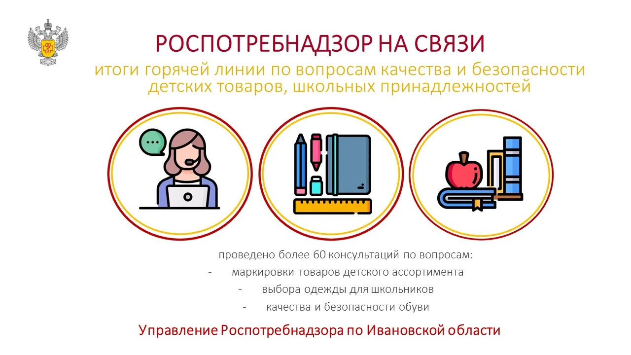 ⚡В Управлении Роспотребнадзора по Ивановской области подвели итоги горячей линии по воп...
