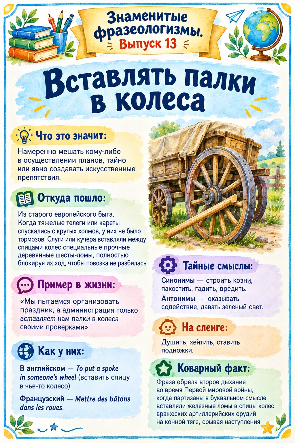 😃Знаменитые фразеологизмы⭐️