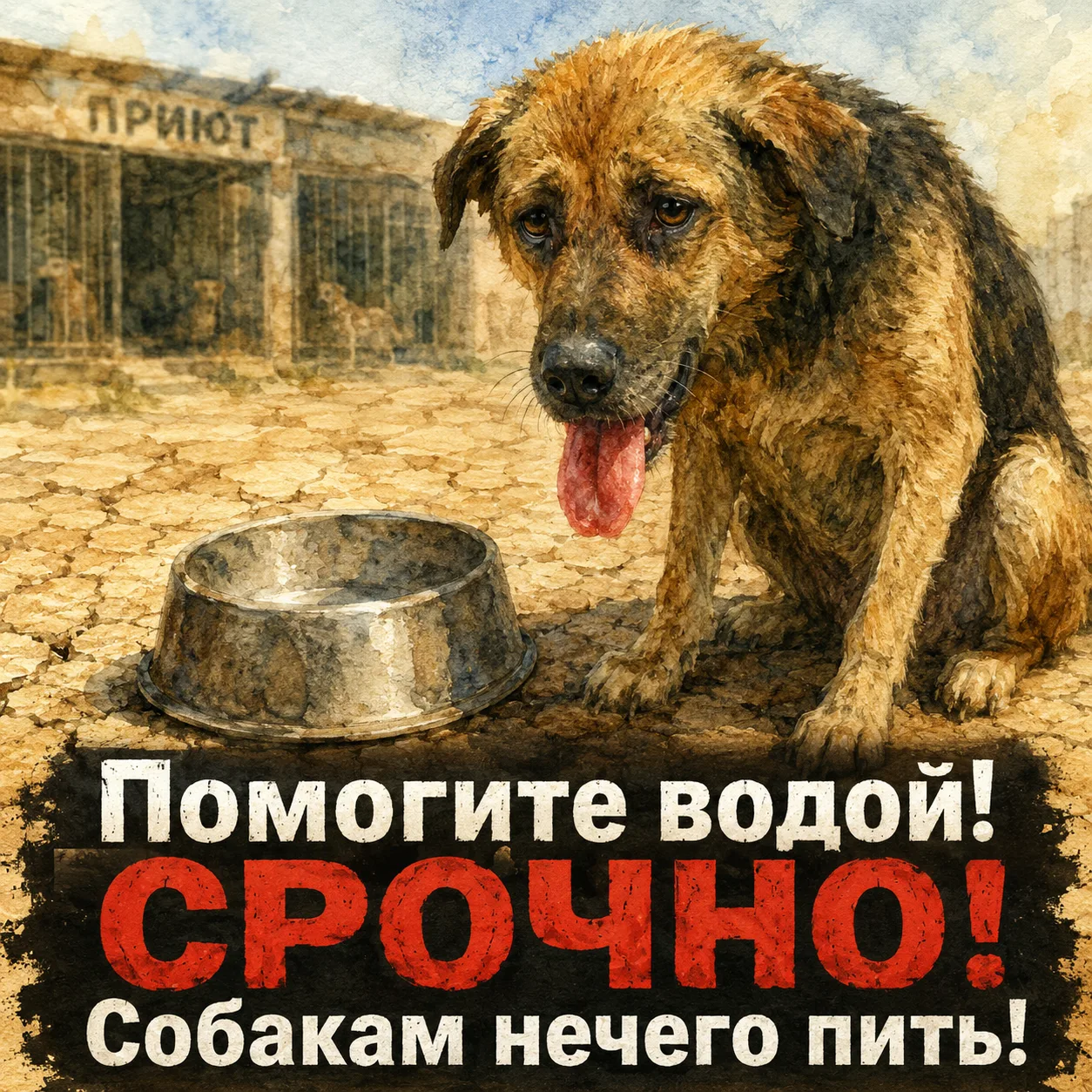 Просто жесть! 😭 После прилетов в приюте на 3 км отключили ВОДУ! С этим у нас никогда н...