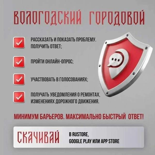 Сервис обратной связи «Вологодский городовой» работает с октября прошлого года. За это время приложе
