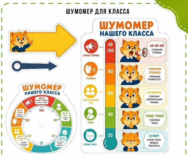 Шумомер для класса: наводим порядок в игровой форме!