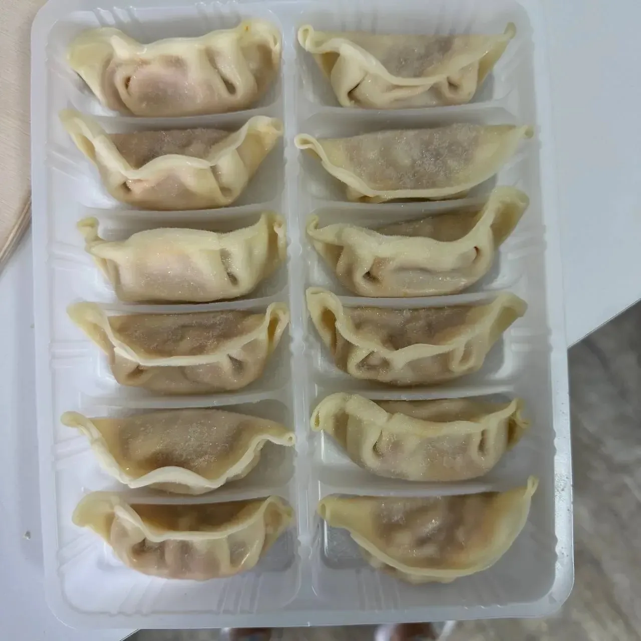 🍴💥 Гёдза с кальмаром, кимчи и овощами