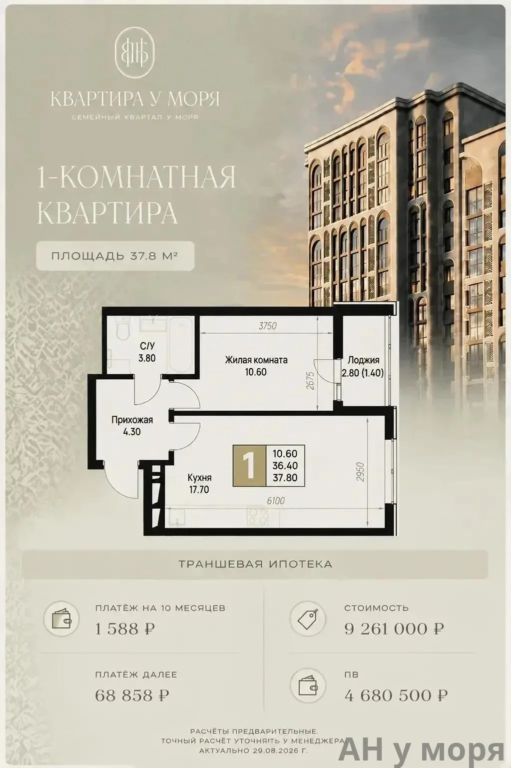 «Квартира у моря с платежом от 1 500 ₽ — реально?»