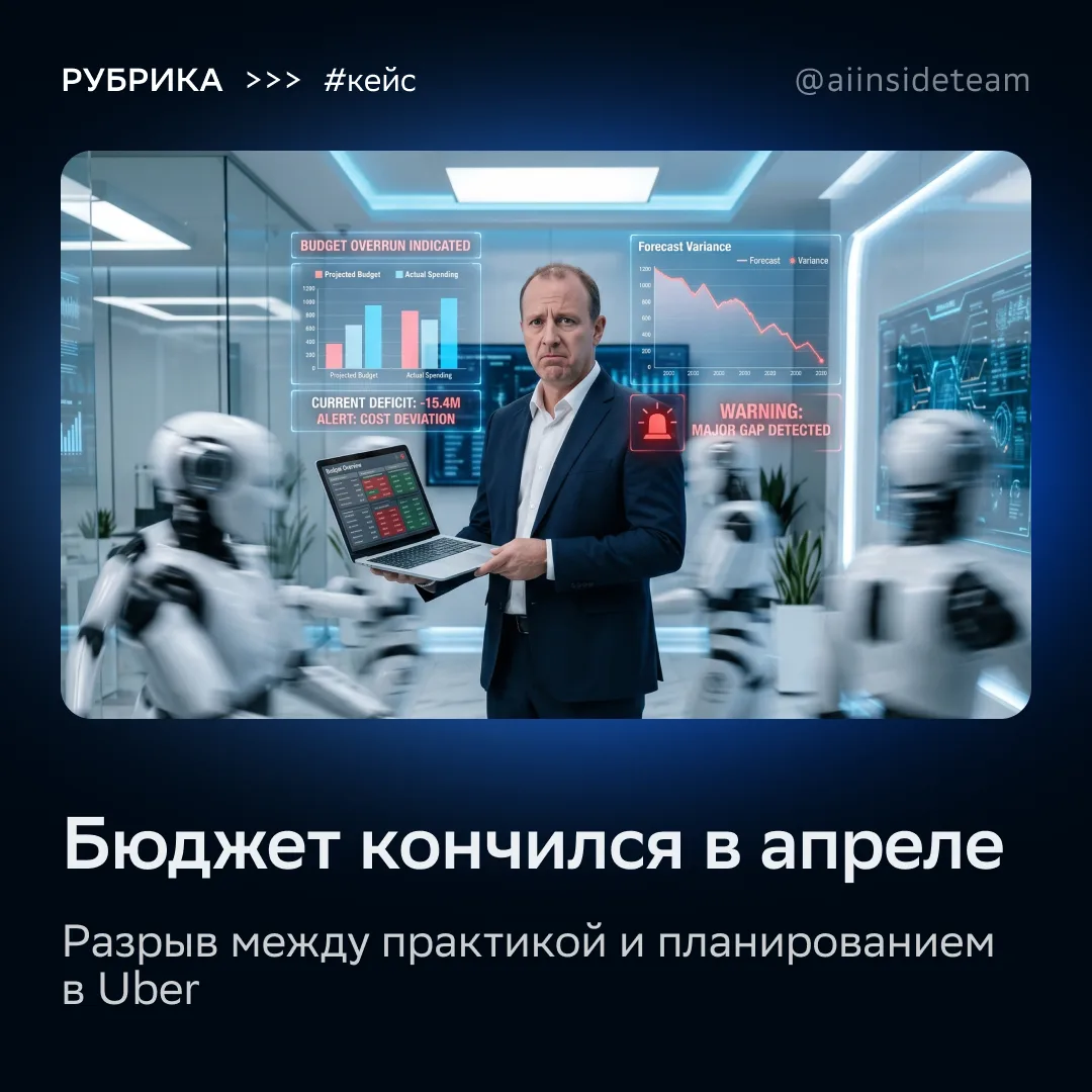 Uber, 11% кода от AI-агентов и годовой бюджет, который кончился в апреле

CTO Uber Правин Неппали На