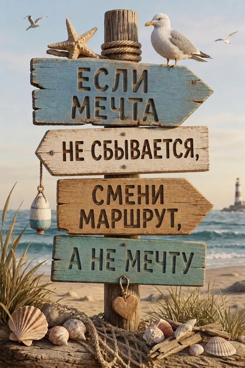 Если мечта не сбывается, смени
маршрут, а не мечту💕