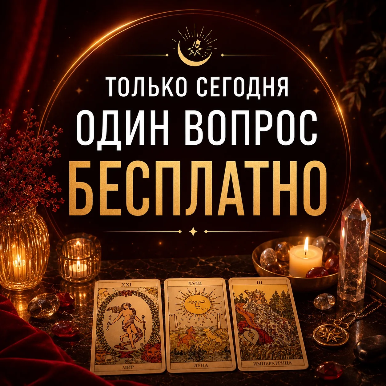 Гадание бесплатно, а ниже ряд вопросов на которые я помогу найти ответы 👇🏻 https://vk.me/id1097266