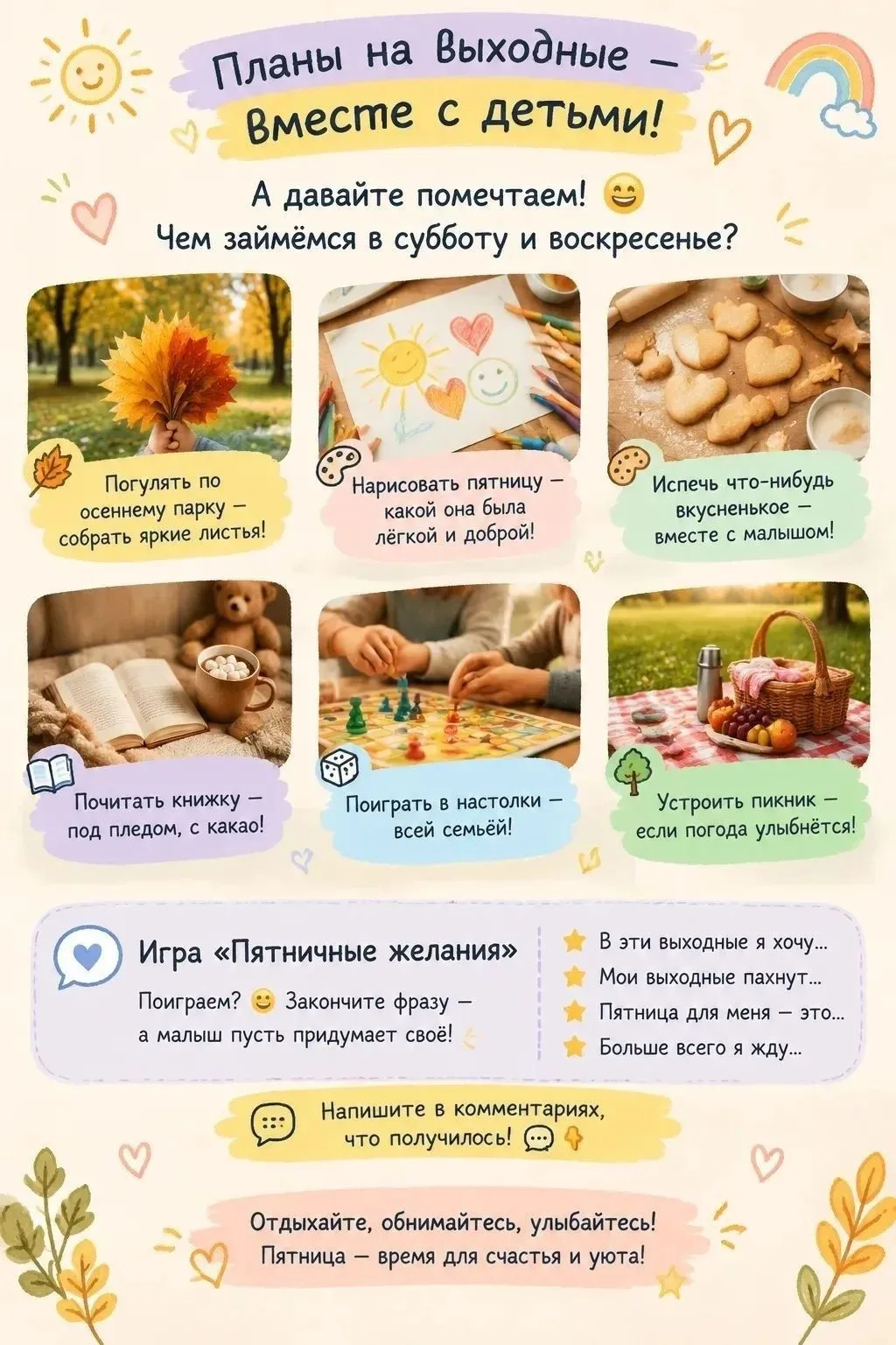 🎈Планы на выходные — вместе с детьми!