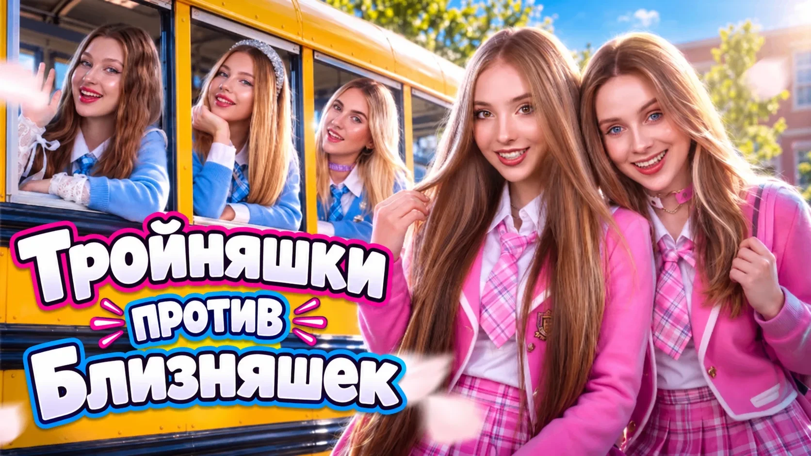 Мы Попали в Школу Двойняшек! Двойняшки vs Тройняшки в Колледже