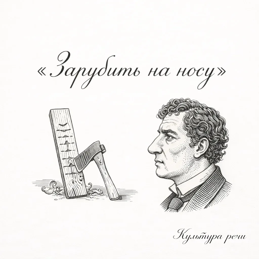 Зарубить на носу

Так говорят, когда хотят подчеркнуть: запомни крепко и надолго.

Раньше «носом» на