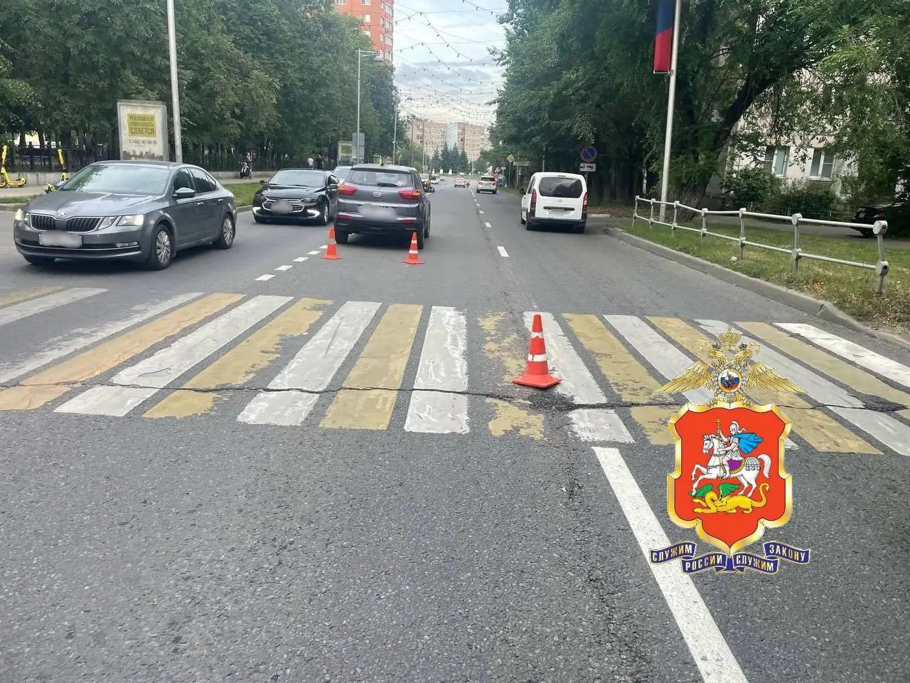 🛴 В Люберцах 8-летнего мальчика на самокате сбили на пешеходном переходе
