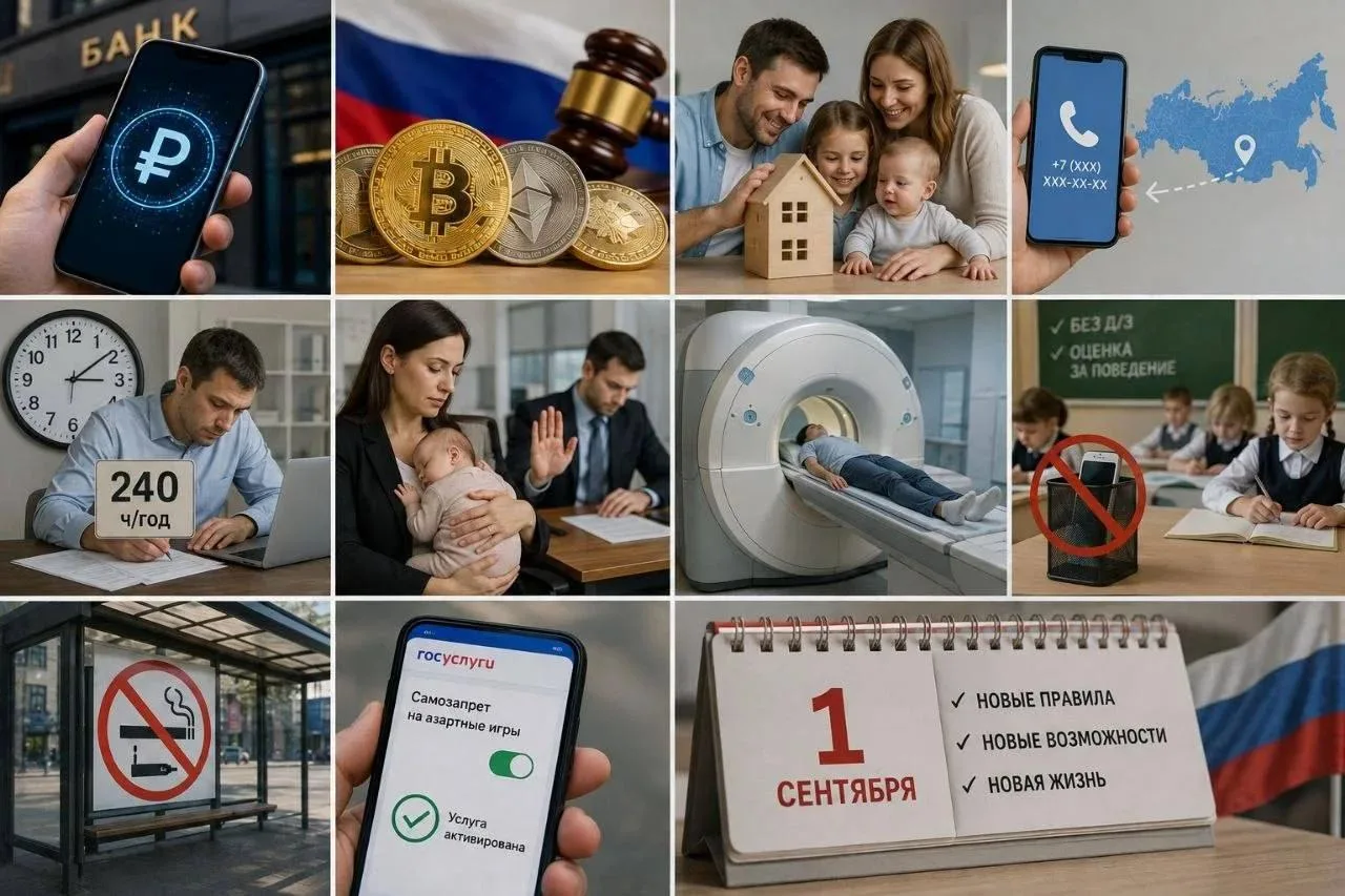 ⚡️Что изменится в России с 1 сентября: