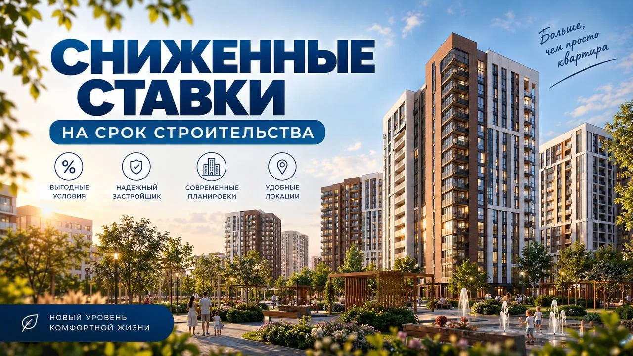 ЗАЧЕМ ПЛАТИТЬ ИПОТЕКУ ПОД БОЛЬШОЙ ПРОЦЕНТ, ПОКА ДОМ ЕЩЁ СТРОИТСЯ?