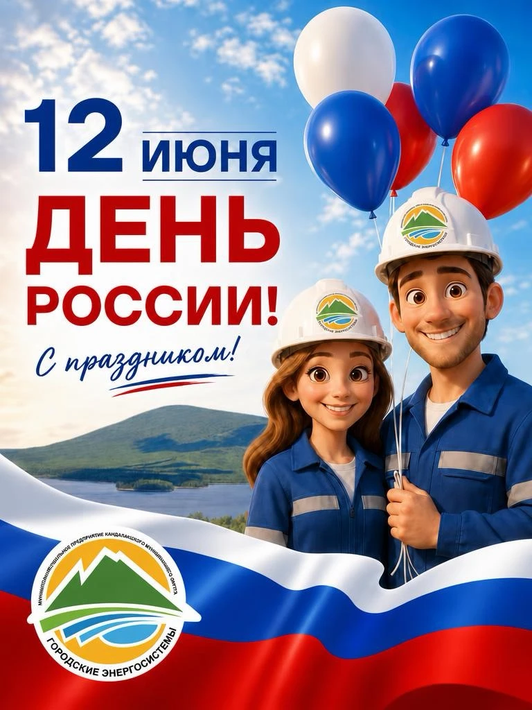 Поздравляем с праздником! 
С Днём России!