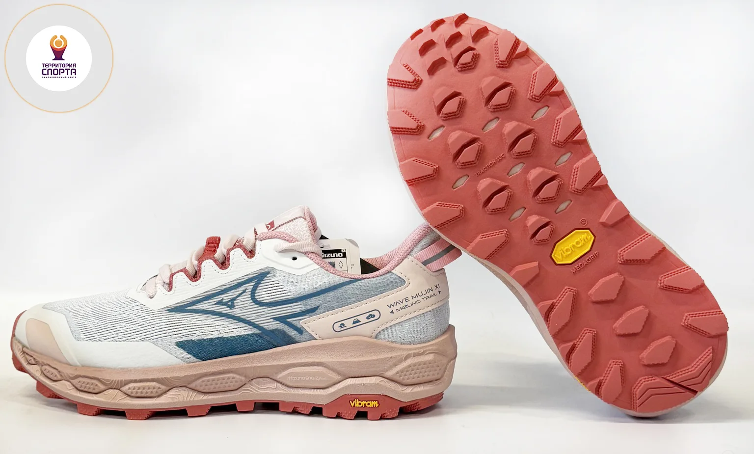 🔈Новинка! Женские беговые кроссовки Mizuno Wave Mujin 11 (W) SnwWht/Larksp/FadRos – Ва...