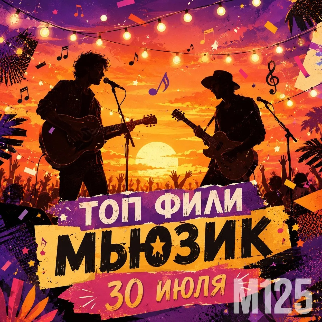 30 июля на Главной сцене парка «Фили» стартует юбилейный, 10-й сезон фестиваля «Топ Фил...