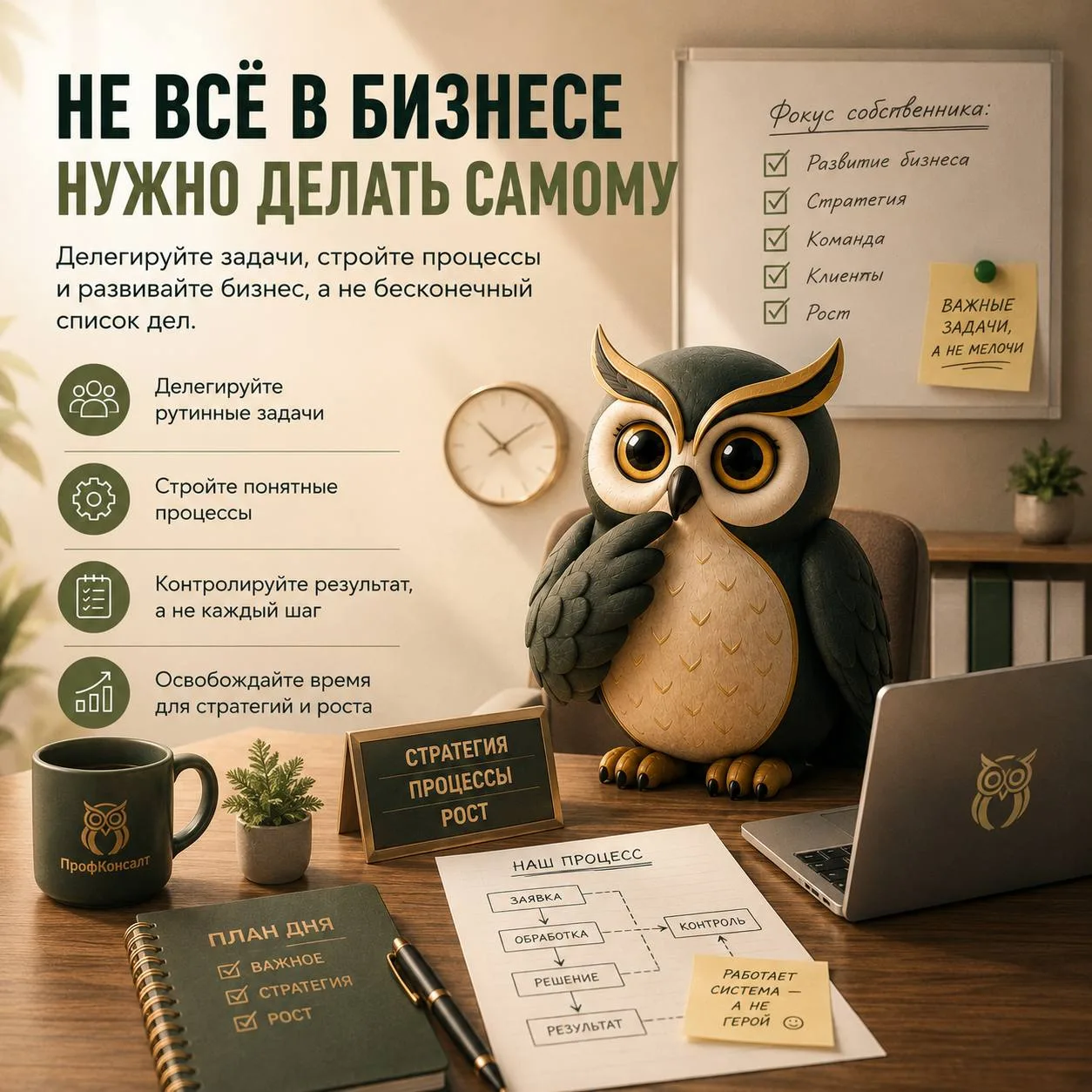 Не всё в бизнесе нужно делать самому