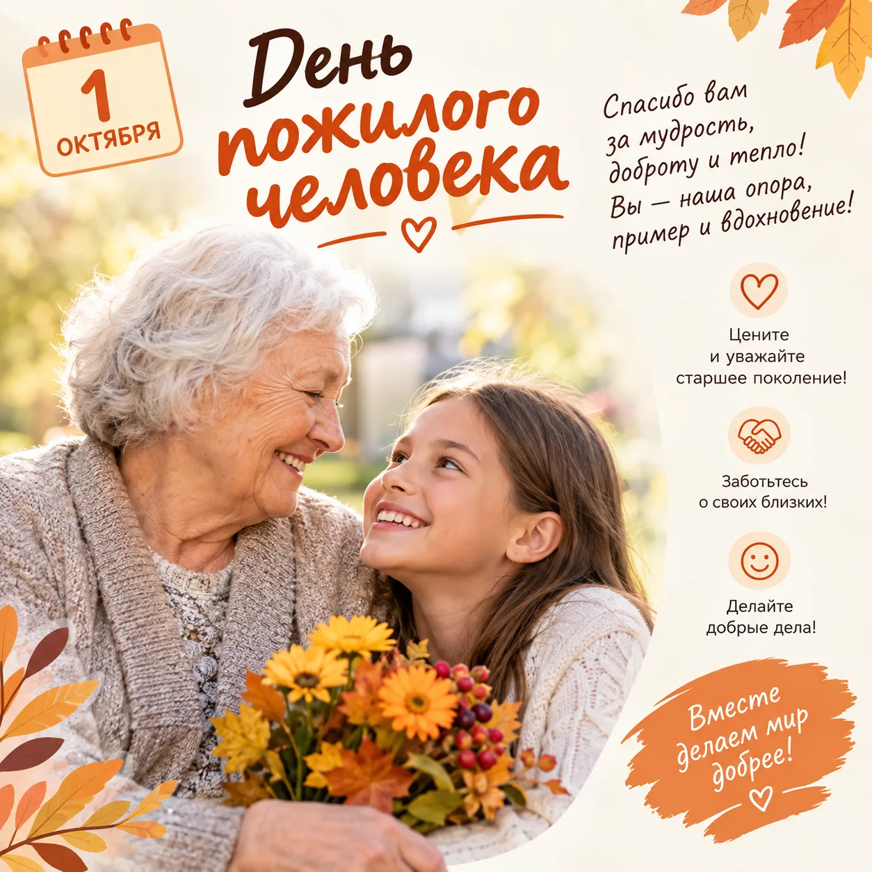 ДЕНЬ УВАЖЕНИЯ, БЛАГОДАРНОСТИ И ДОБРЫХ ВСТРЕЧ💛