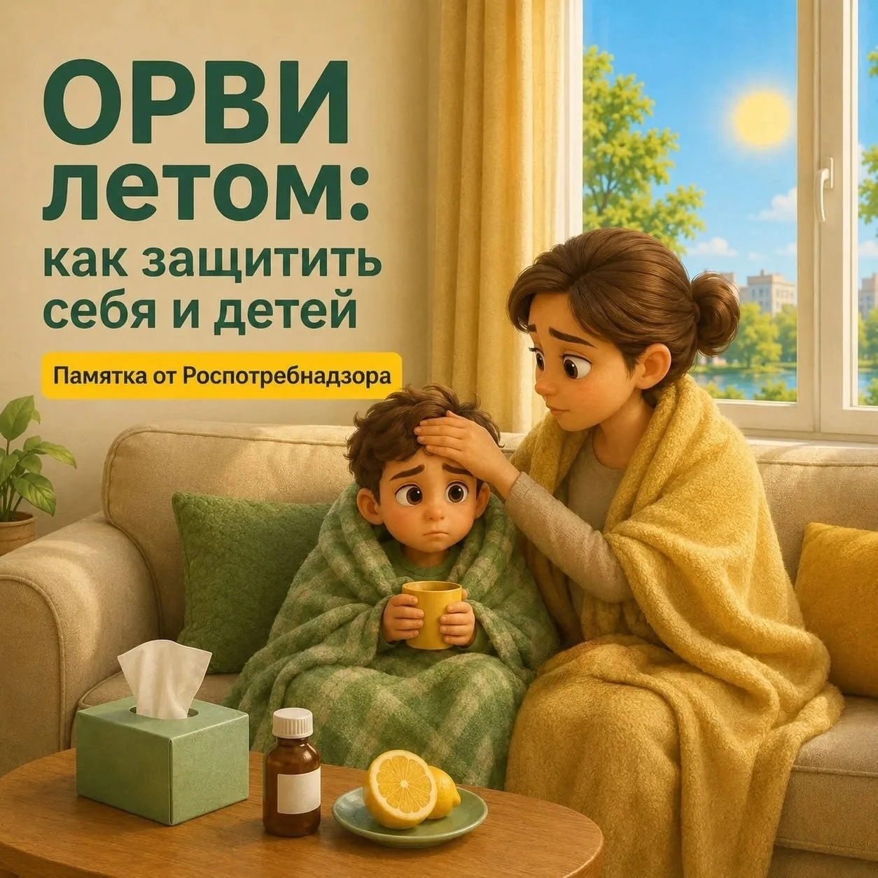 Летом мы реже думаем о простудах, но риск подхватить ОРВИ в тёплое время года никуда не исчезает. Ко