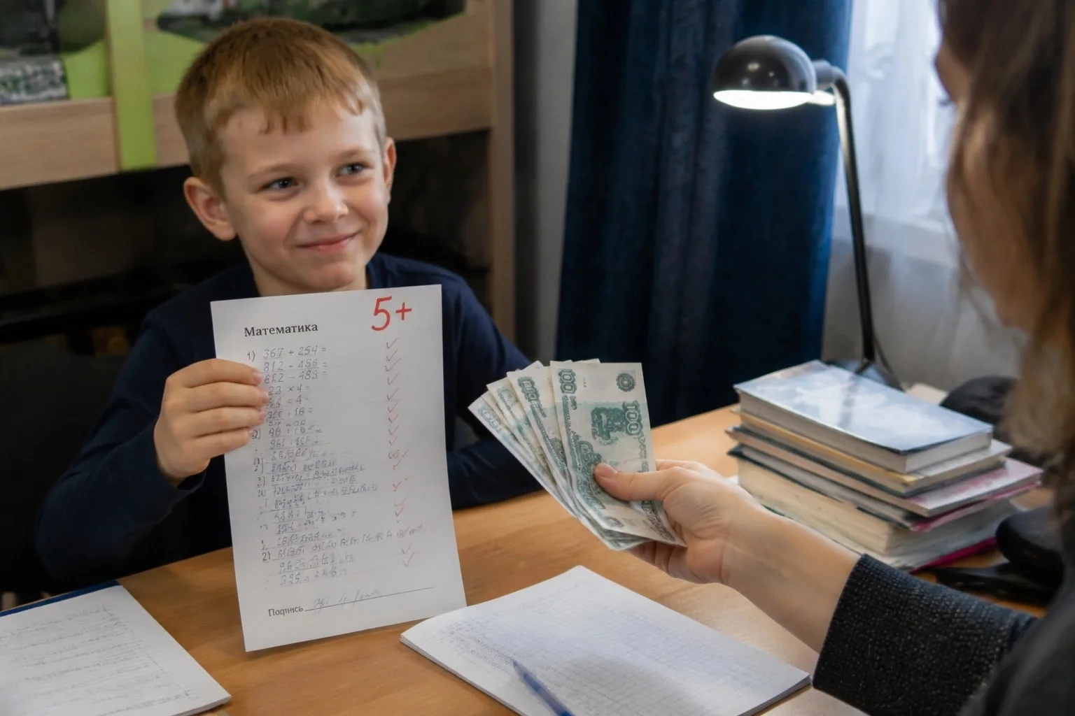 ⚡️Родителям посоветовали не поощрять детей деньгами за пятёрки