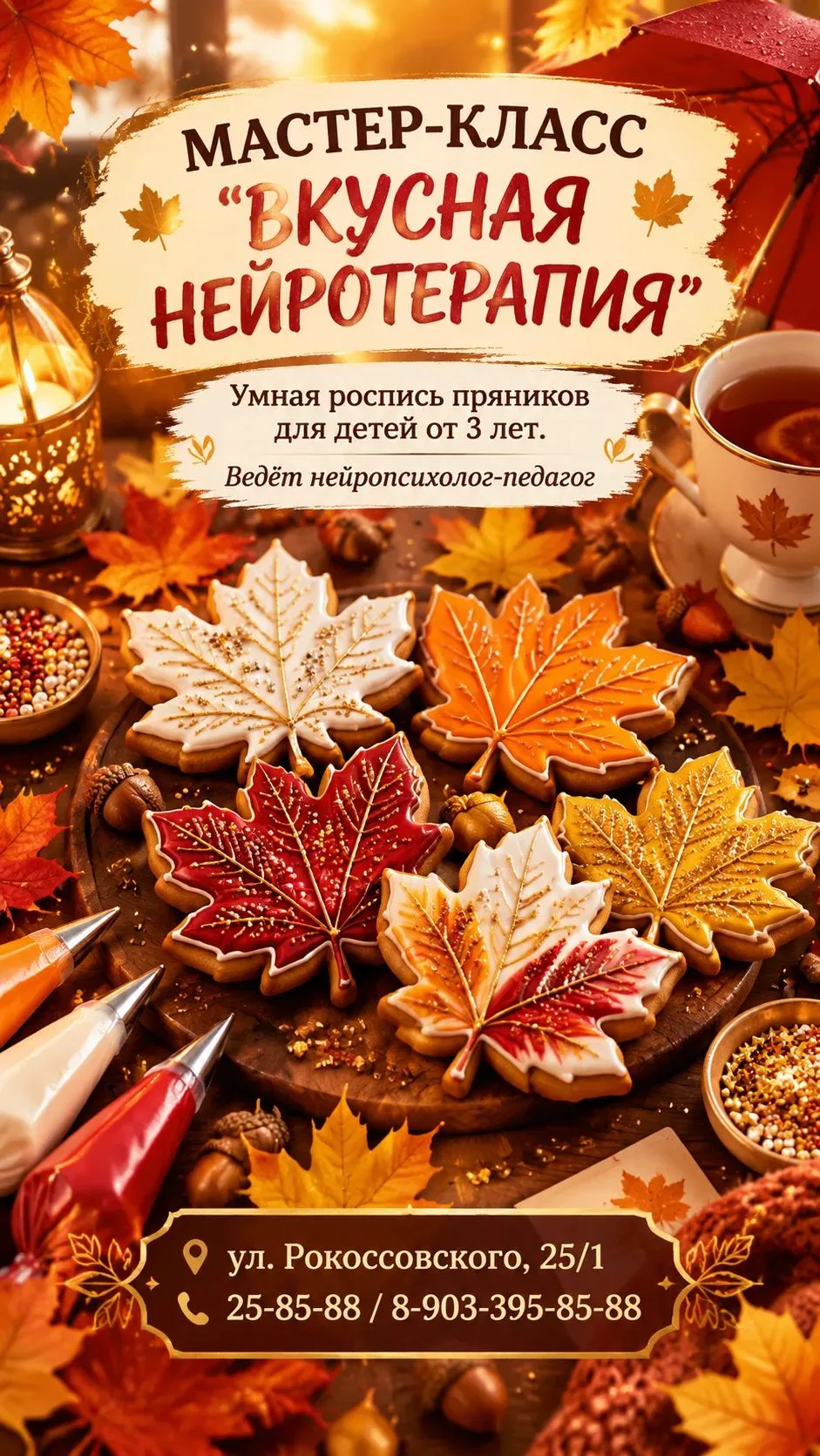 🍪 МАСТЕР-КЛАСС «ВКУСНАЯ НЕЙРОТЕРАПИЯ»