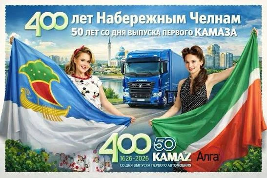 🥳✨В этом году вся страна отмечает важную дату — 400 лет со дня основания Набережных Челнов! Этот го