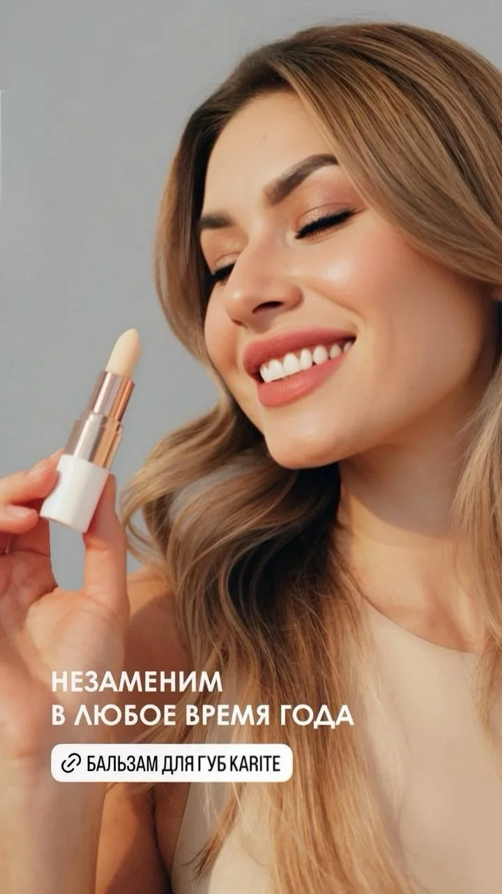 Нежный бальзам для губ с маслом карите: мгновенный комфорт и уход.