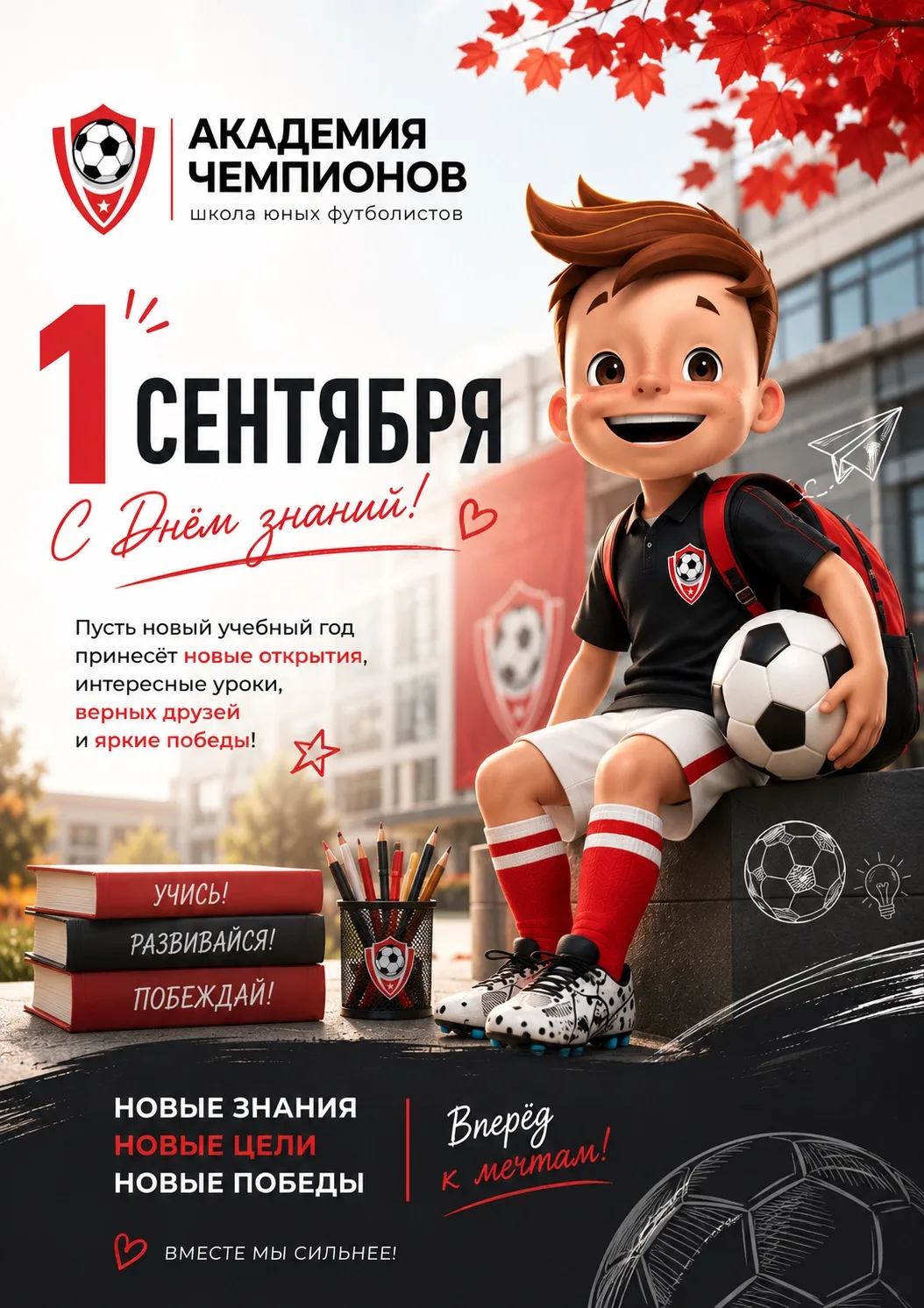 📚⚽️ С 1 СЕНТЯБРЯ! С ДНЁМ ЗНАНИЙ!