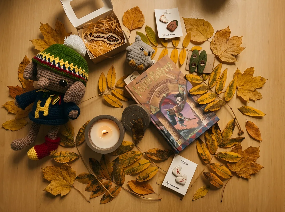 🍂 Осень заглянула в шоурум ФРИ — с жёлтыми листьями, тёплым светом свечи и клубком шер...